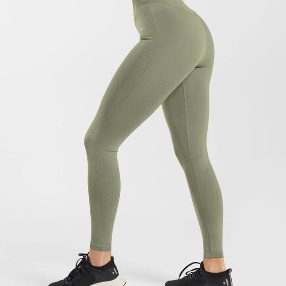 Like- new Gymshark SWEAT SEAMLESS LEGGINGS - Picture 7 of 10